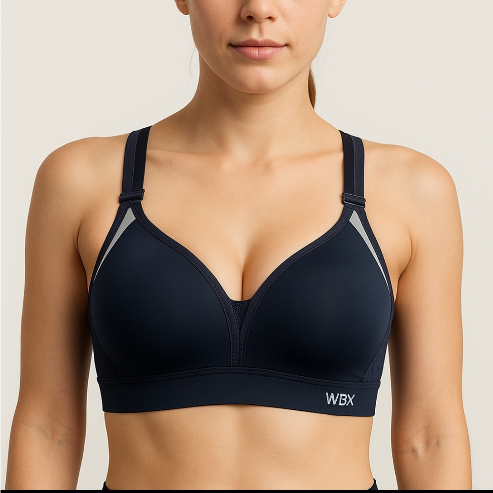 Wonderbra Blue Sports Bra (NWT)with Adjustable Straps size 75A-34A US.  (E3)”✨